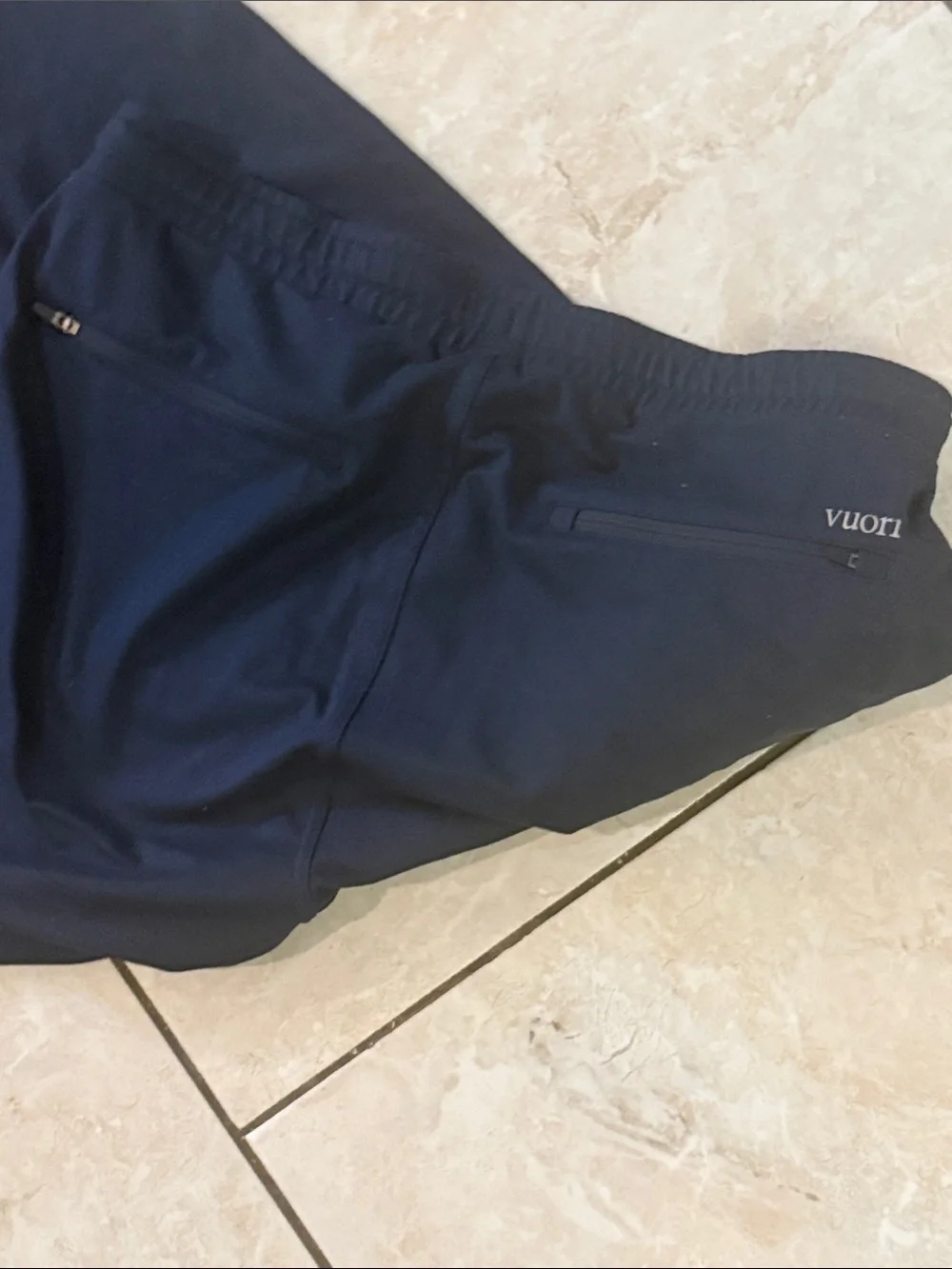 Vuori Navy Drawstring Joggers for Men